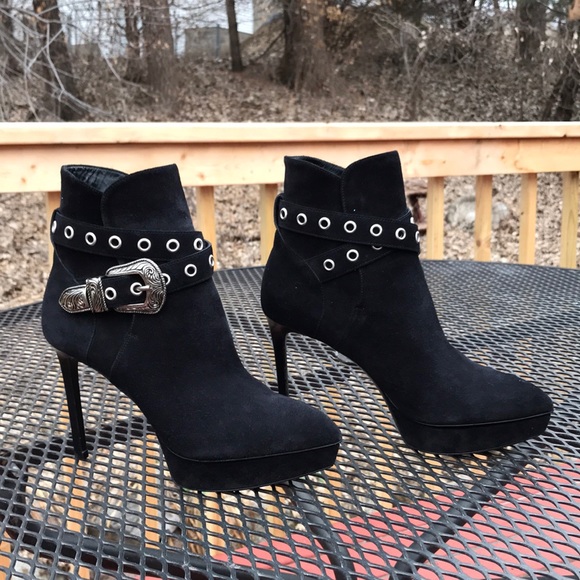 Saint Laurent Paris Stilettos 6.5M Ankle Boots - Picture 4 of 8